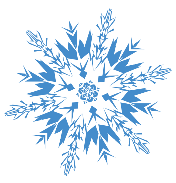 Снежинки на белом фоне