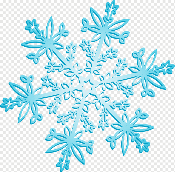 Снежинки голубые