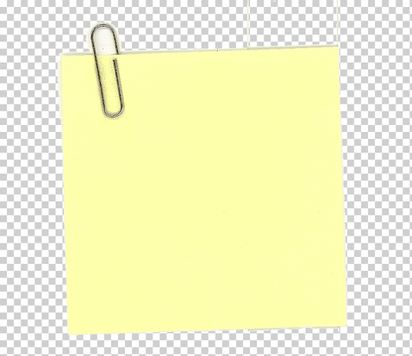 Листочек со скрепкой