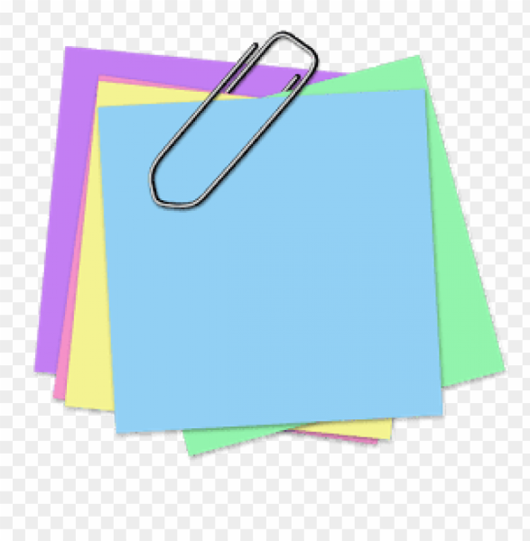 Стикер со скрепкой