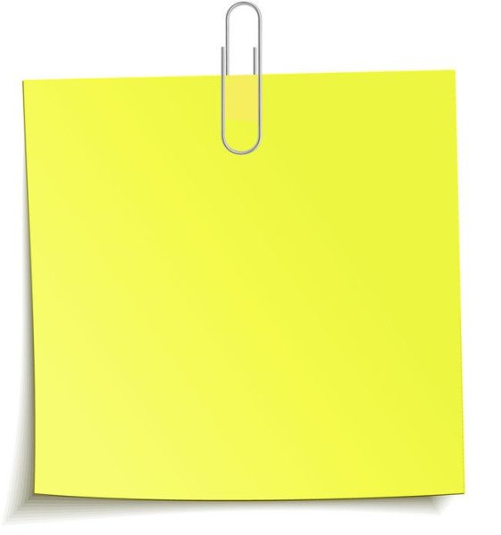 Бумажка на скрепке