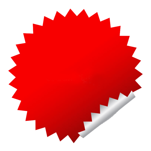 Красная плашка круглая