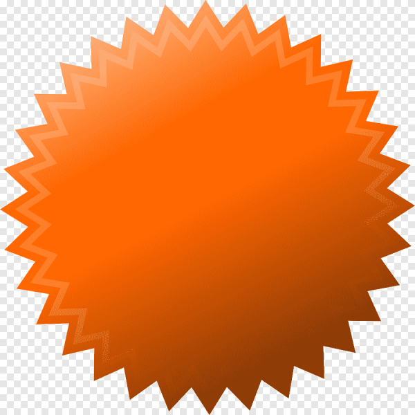 Плашка оранжевая на прозрачном фоне