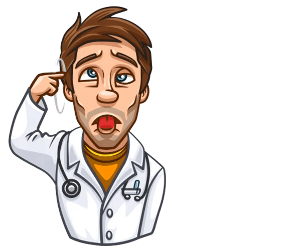 Врач стикер