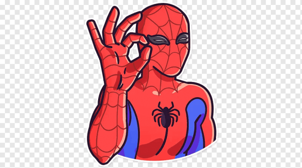 Наклейка - человек - паук