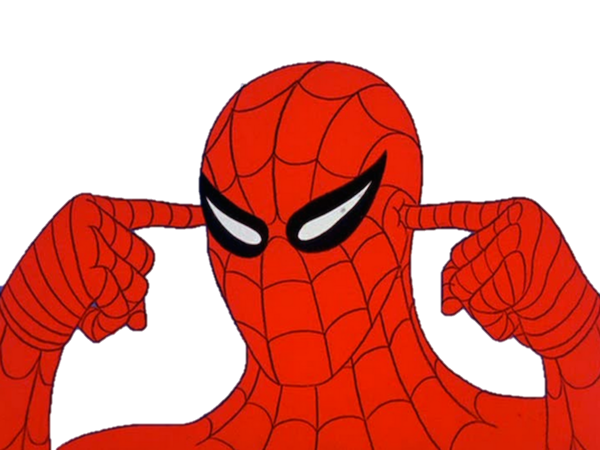 Человек паук думает