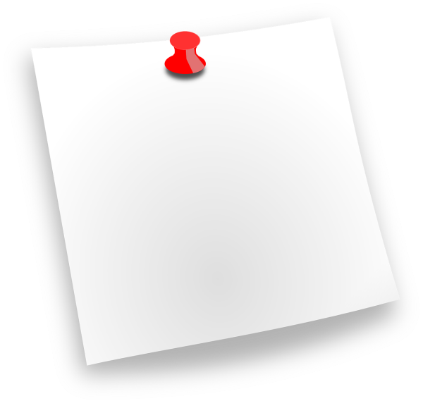 Бумажка на кнопке