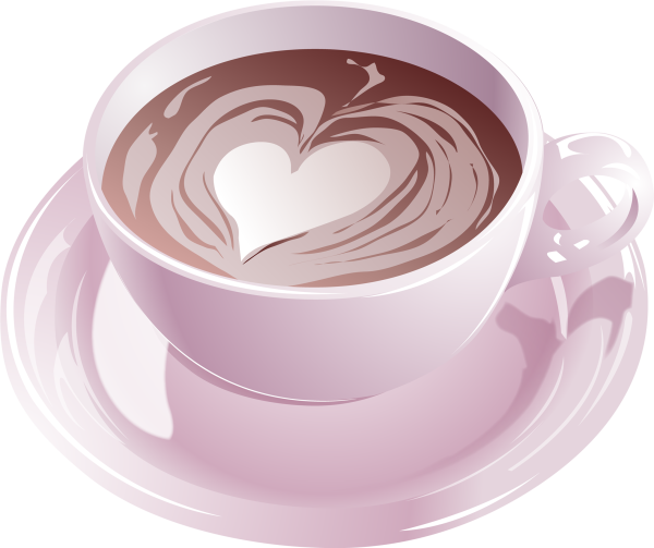 Чашка кофе на прозрачном фоне