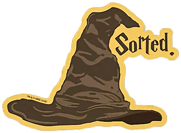 Распределяющая шляпа стикер