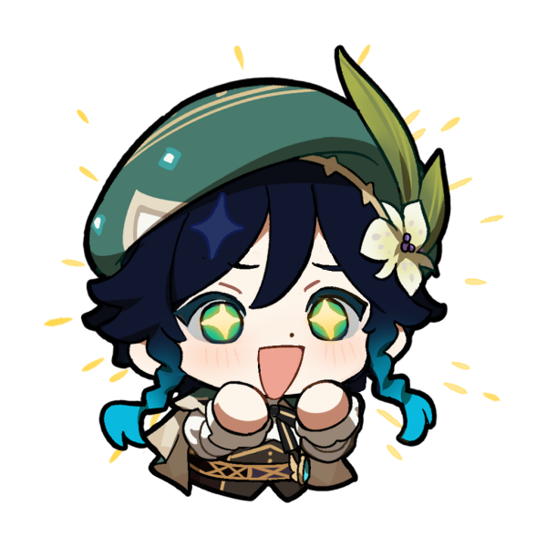 Венти Геншин Импакт Стикеры