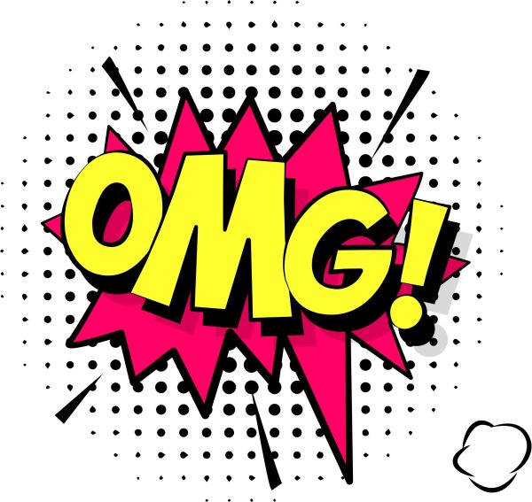 Наклейки в стиле комиксов