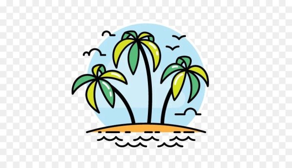 Стикер лето на прозрачном фоне