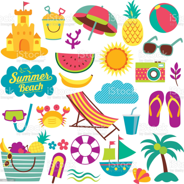 Наклейки пляж