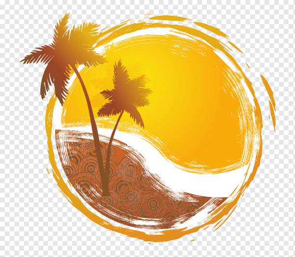 Стикер лето на прозрачном фоне