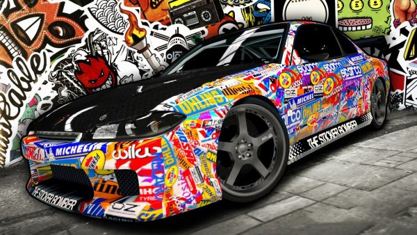 Стикер бомбер на авто