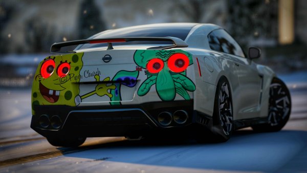 Ниссан ГТР 35 разрисованный