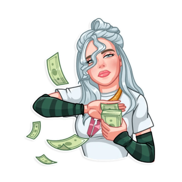 Billie Eilish. Stickers