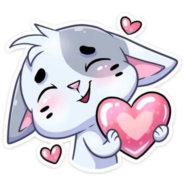 Милые смайлики с сердечками