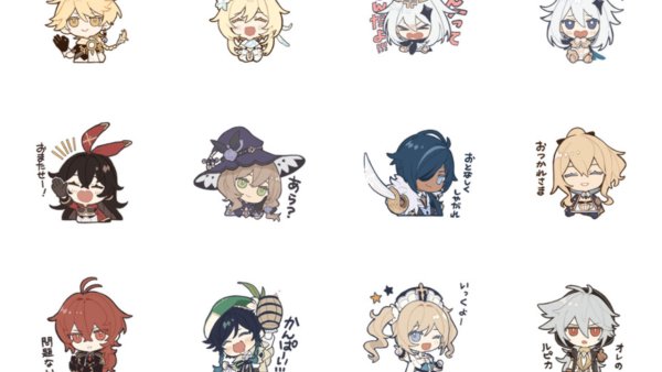 Венти Геншин Импакт Стикеры