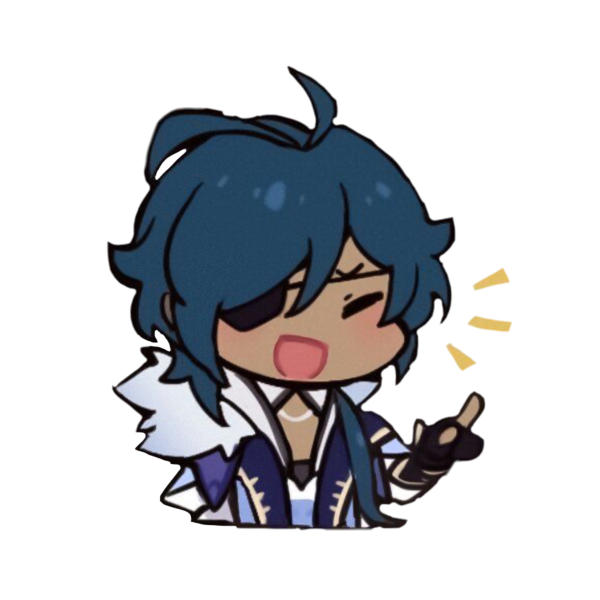 Стикеры Геншин Импакт Чиби КЭ Цин