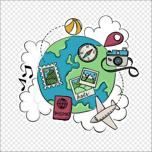 Путешествия (с наклейками)