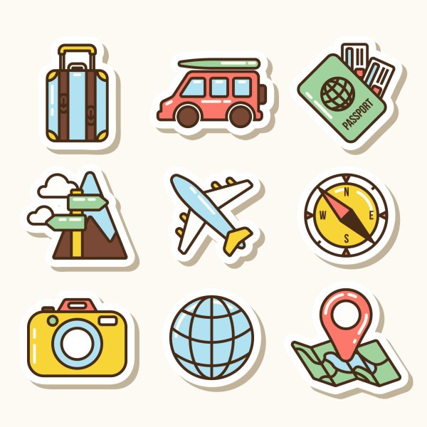 Стикер путешественник