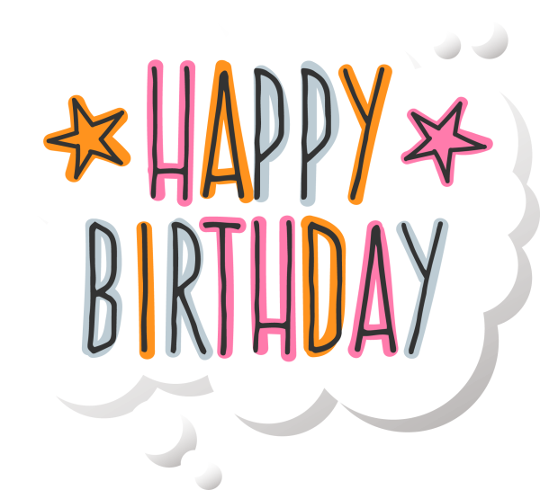 Наклейки "день рождения"