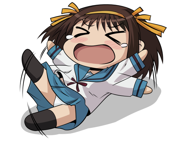 Suzumiya Haruhi плачет