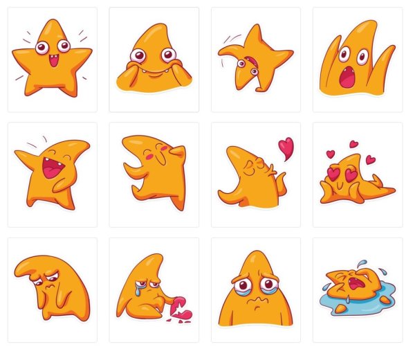 Стикеры из ВК для распечатки