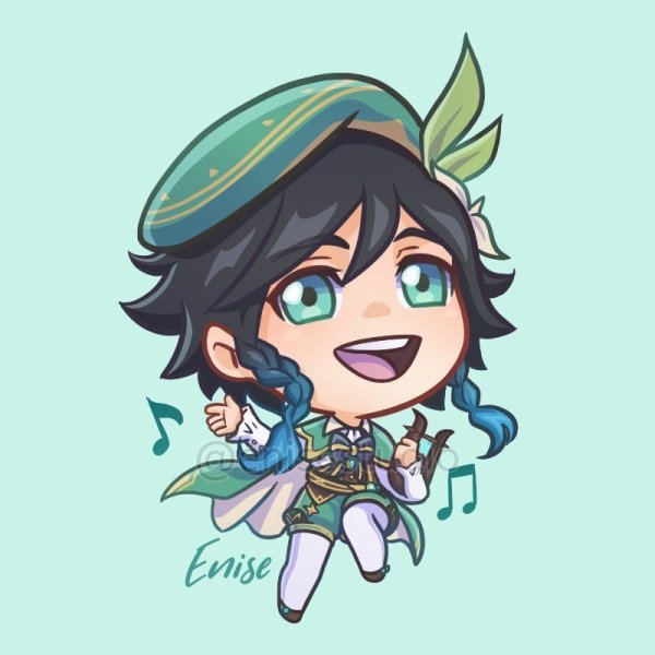 Наклейки Геншин Импакт Венти