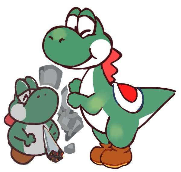 Йоши арт из ютуба