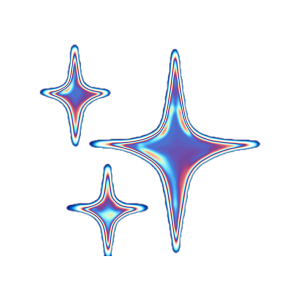 Четырехконечная звезда на прозрачном фоне