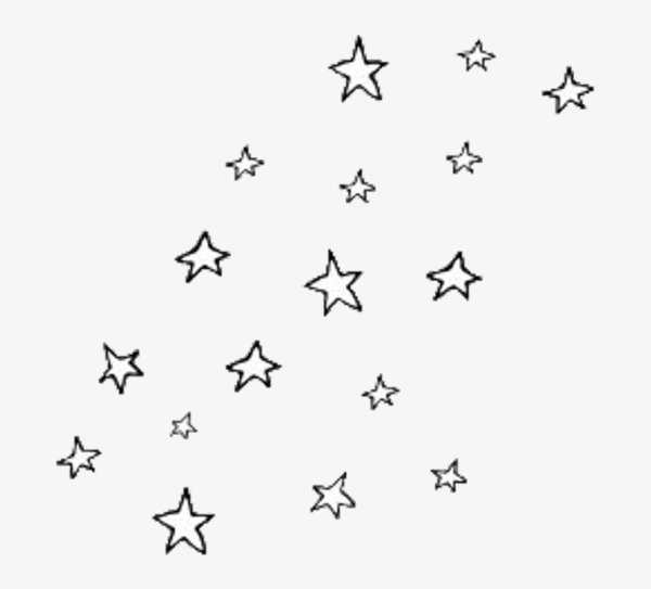 Звезды на белом фоне