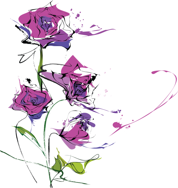 Цветы в векторной графике