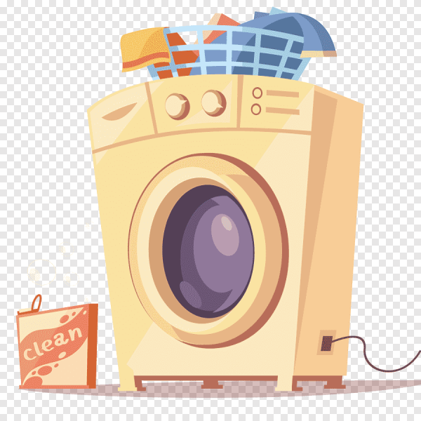 Стиральная машинка мультяшная