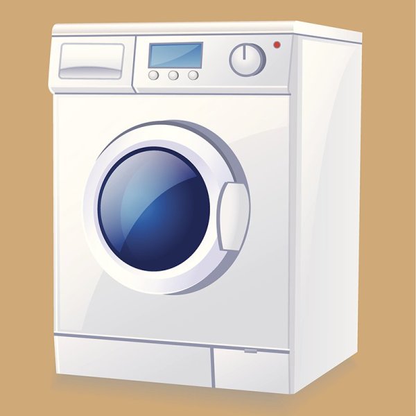 Стиральная машинка мультяшная