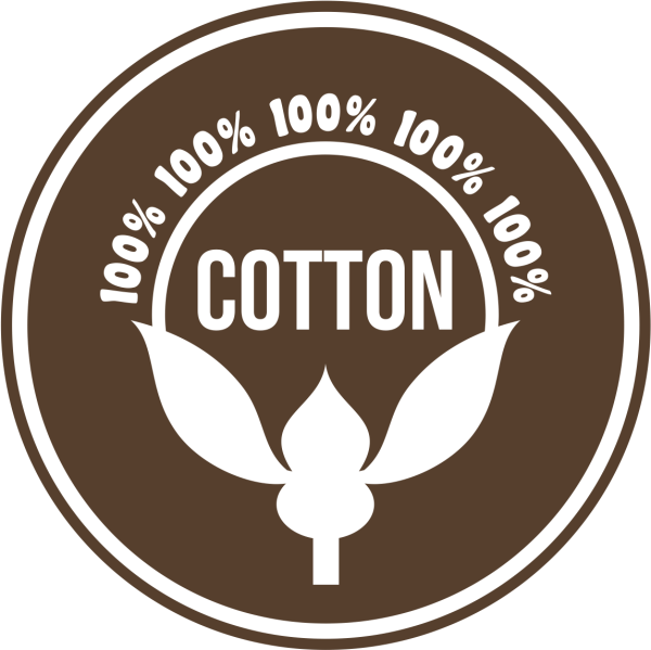 100 Cotton значок