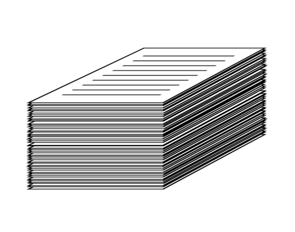Пиктограмма стопка листов бумаги