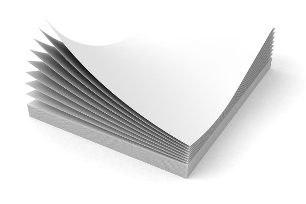 Стопка листов с загнутым уголком