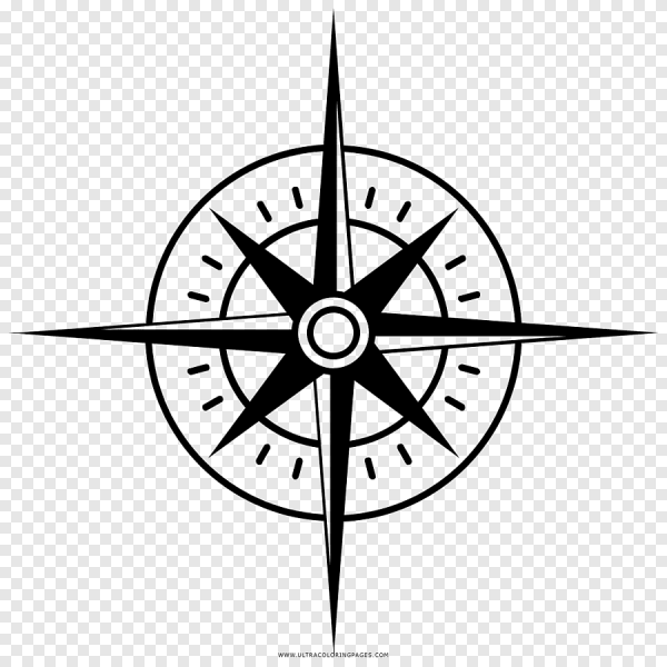 Роза ветров Север Юг