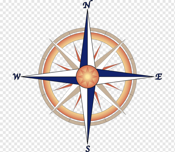 Стрелка компаса на прозрачном фоне