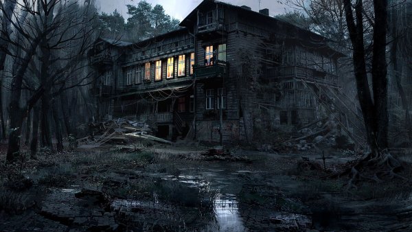 Жуткий дом в лесу