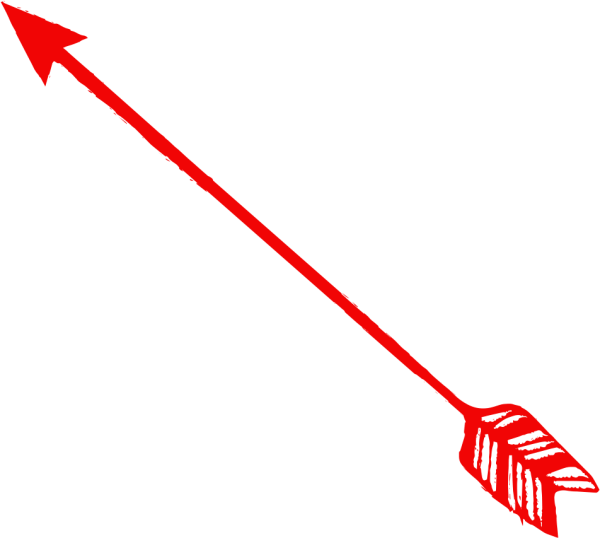 Стрела на прозрачном фоне