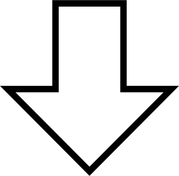 Стрелки вниз на белом фоне