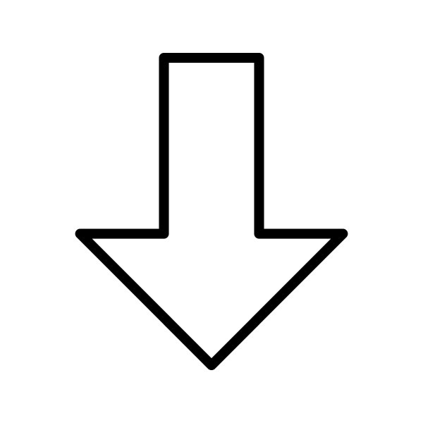 Стрелочка вниз символ