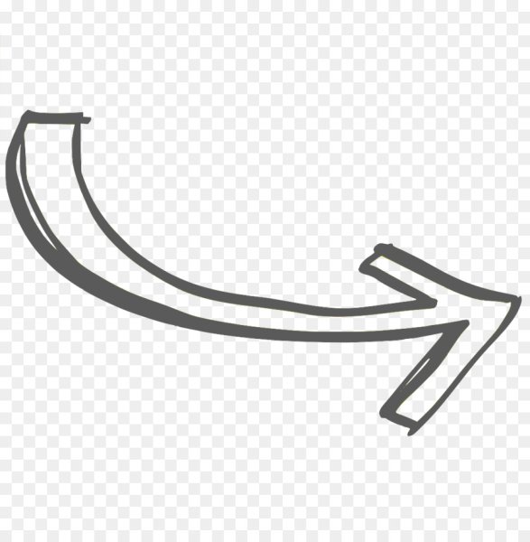 Белая стрелка на прозрачном фоне