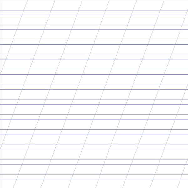 Разлиновка в узкую линию