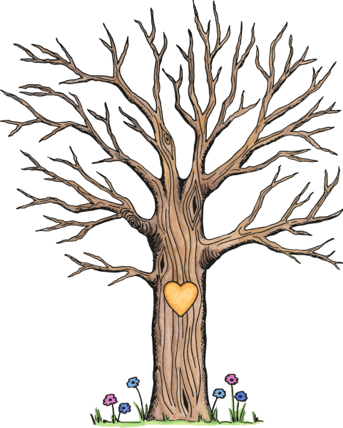 Нарисовать ствол дерева