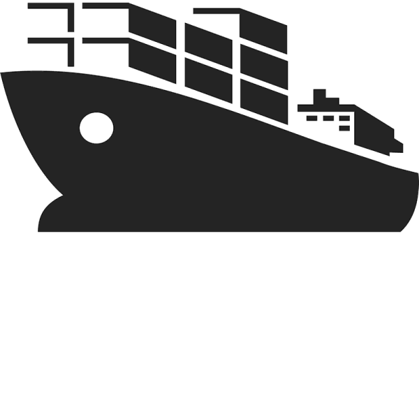 Силуэт грузового судна