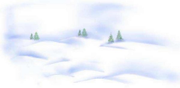 Сугробы на прозрачном фоне